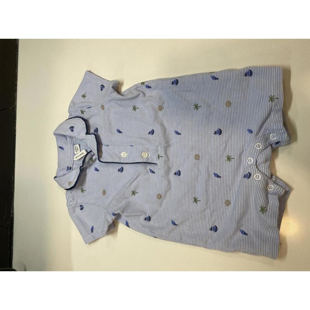 Janie and Jack Baby Boys' Nautical Print Romper Size 3-6 Monyhs